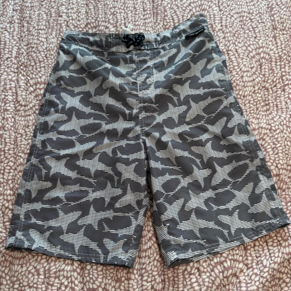 Body Glove Black and White Striped Shorts